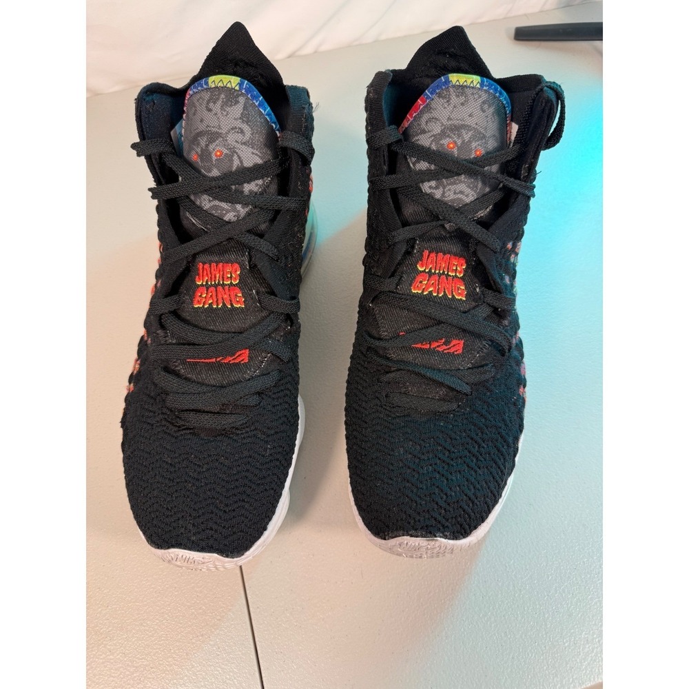Nike LeBron 17 James Gang Black Multi Color BQ3177-005 Mens 11.5 Basketball Shoe - Picture 4 of 12
